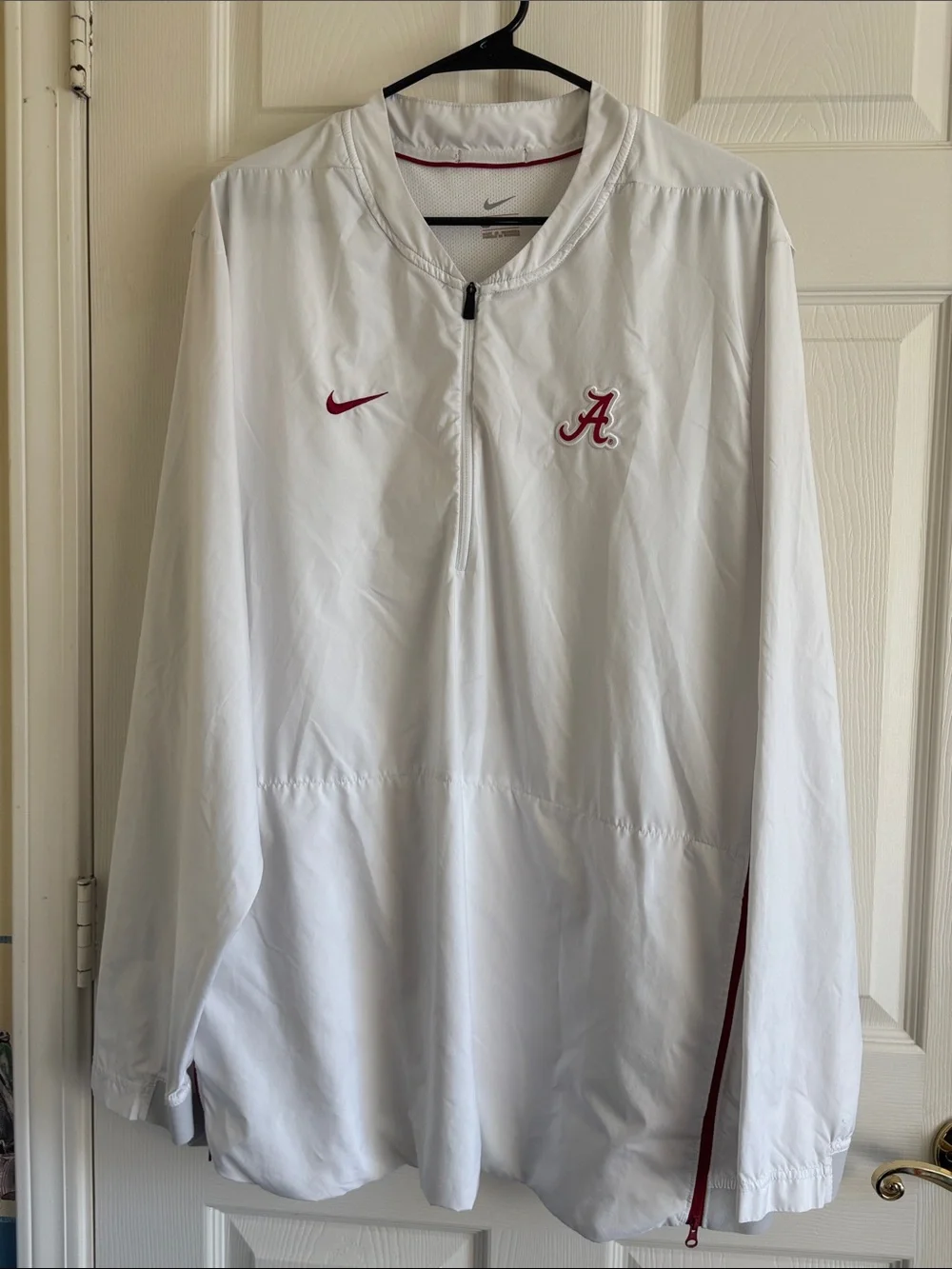 Nike “Crimsion Tide” Alabama Pullover Windbreaker Quarter-Zip